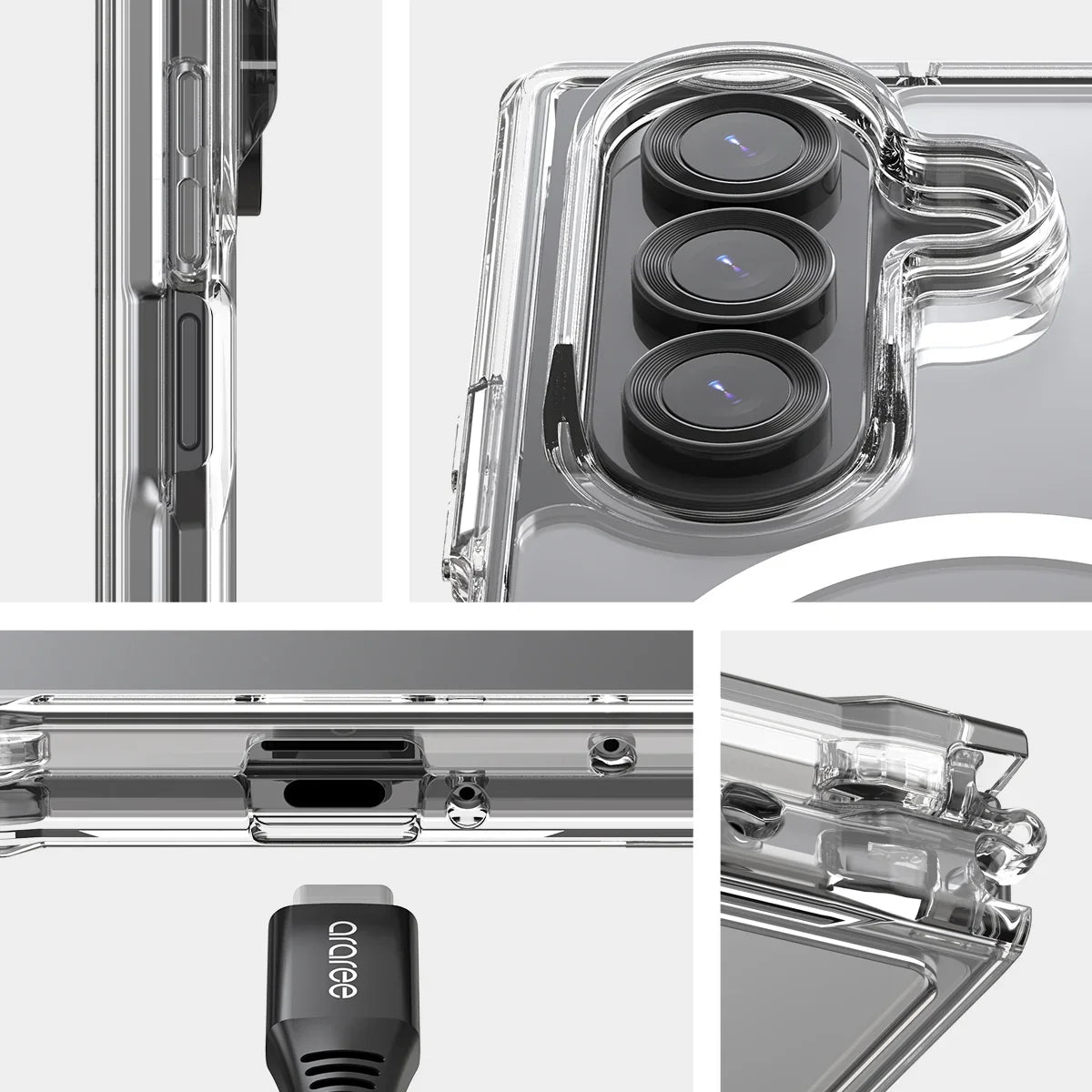 Samsung Z Fold7 Araree Duple Magsafe Case - Clear Samsung Z Fold7 Araree Duple Magsafe Case - Clear